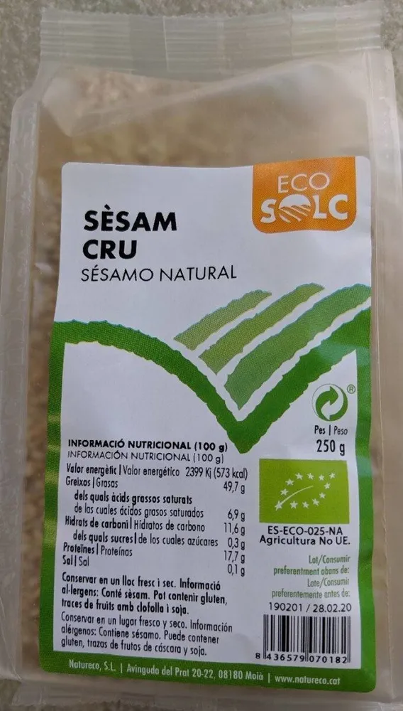 Sésam cru sésamo natural