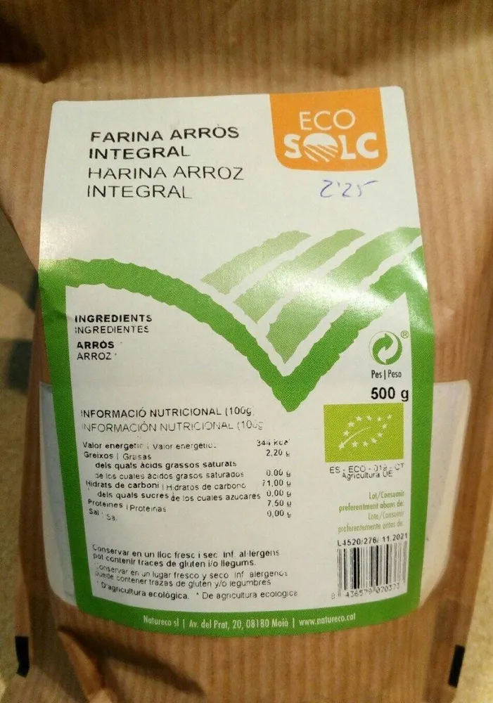 Farina arros integral
