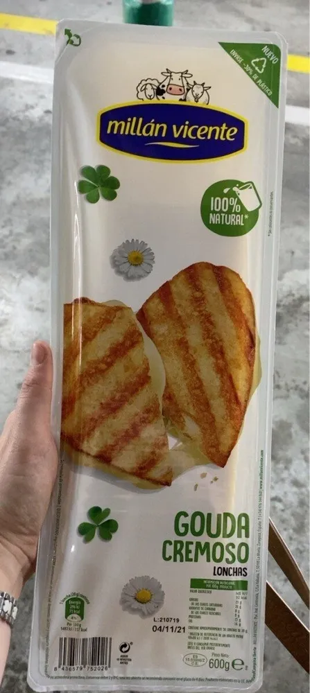 Gouda cremoso lonchas