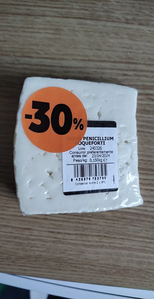 Queso de cabra con penicilium roqueforti