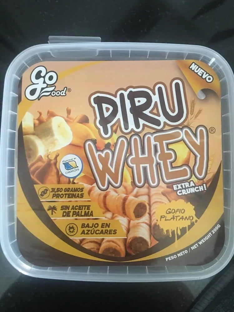 Piru Whey Gofio y Plátano
