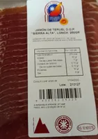 Jamón de Teruel DOP Sierra Alta