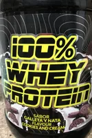 100% whey protein sabor galleta y nata