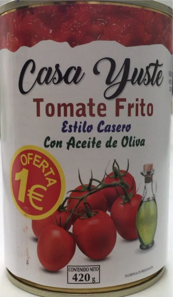 Tomate frito estilo casero con aceite de oliva