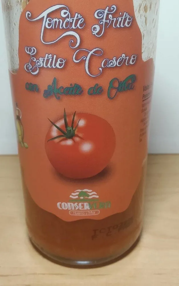 Tomate Frito-Estilo casero.