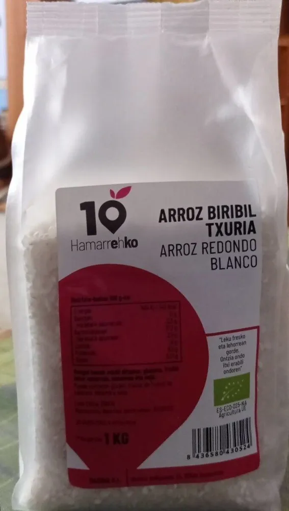 Arroz redondo blanco