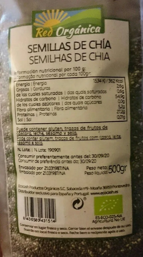 Semillas Chía Eco