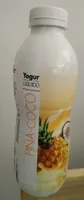 Yogur líquido piña-coco
