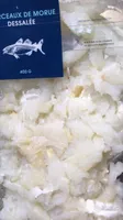 Morceaux de morue desalee