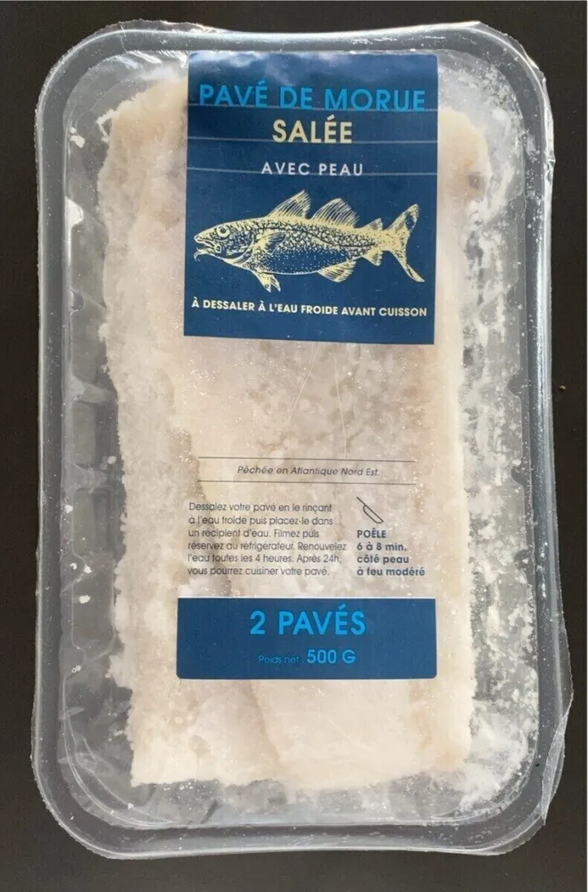 Pavé de morue salée