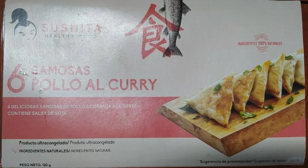 Samosas de poulet Curry