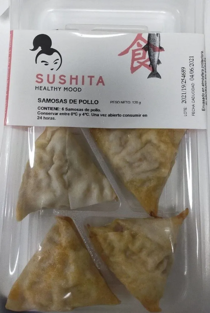 Samosas de pollo