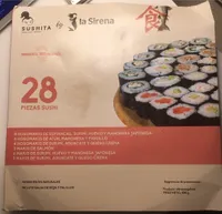 28 piezas sushi