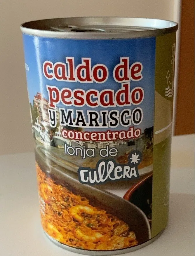 Caldo concentrado de pescado y marisco