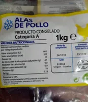 Alas de pollo congeladas