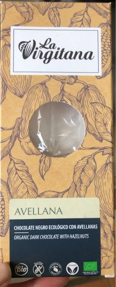 Chocolate negro ecologico con avellana