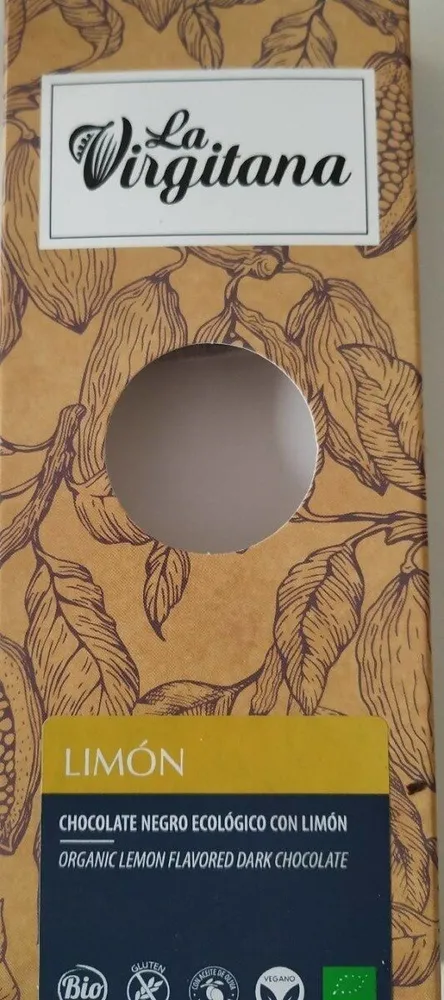 Chocolate negro ecológico con limón