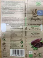 Chocolate Negro Ecologico 74% cacao