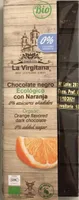 Chocolate negro ecológico con naranja 0%