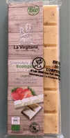 Chocolate blanco ecológico con fresa