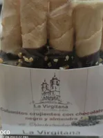 Cubanitos crujientes con chocolate negro y almendra