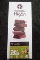 Chocolate negro ecológico con pistacho