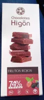 Chocolate negro ecológico con frutos rojos