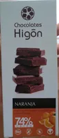 Chocolate negro ecológico con naranja