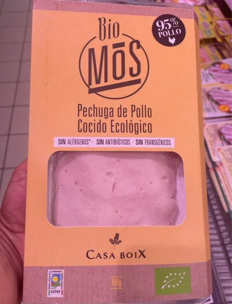 Pechuga de pollo cocido ecologico