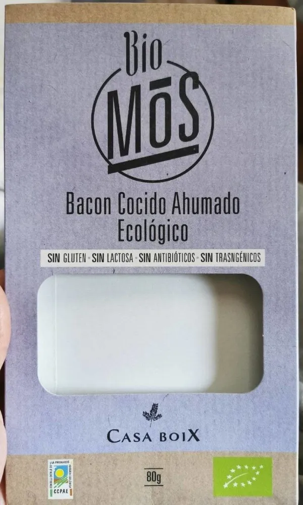 Bacon cocido ahumado ecológico