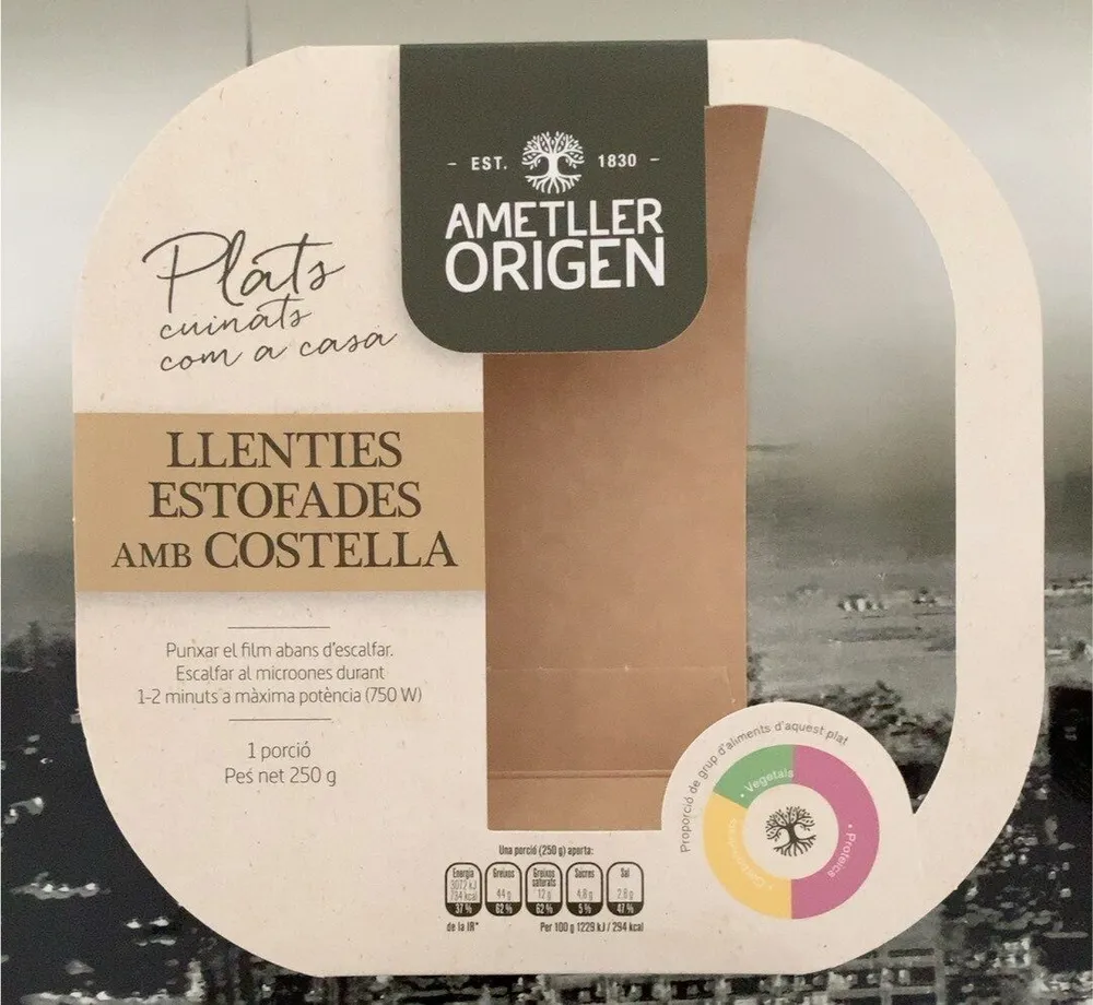 Lentejas estofadas