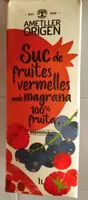 Suc de fruita vermella amb magrana
