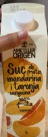 Jugo de mandarina y naranja