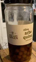 Oliva arbequina con pinyol