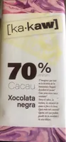 Xocolata negra 70% cacau Ka•kaw