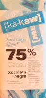 Xocolata negra 75% sense sucres afegits