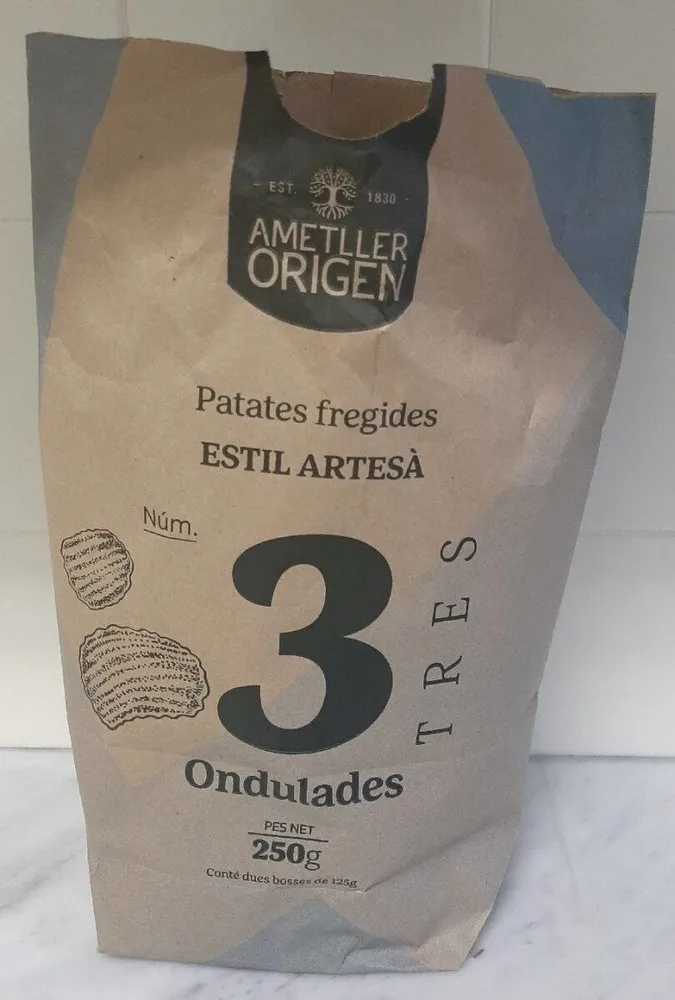 Patates fregides ondulades