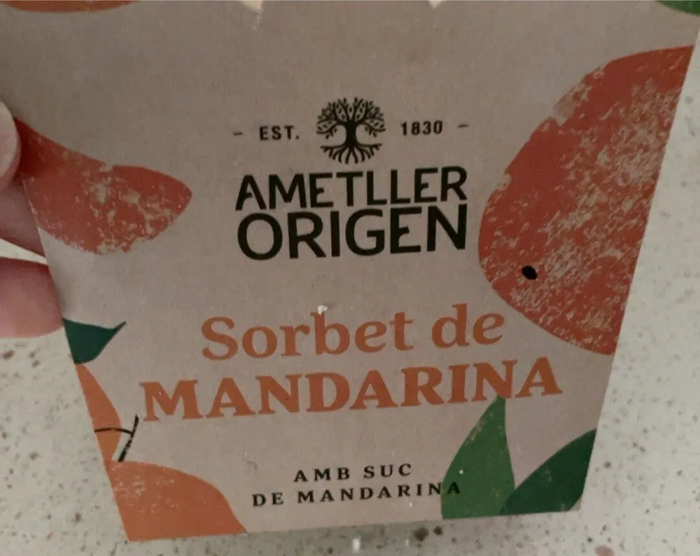 Sorbet de mandarina