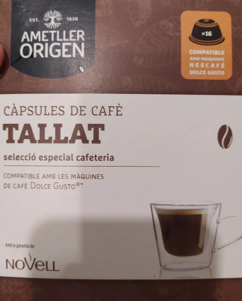 Càpsules de cafè tallat