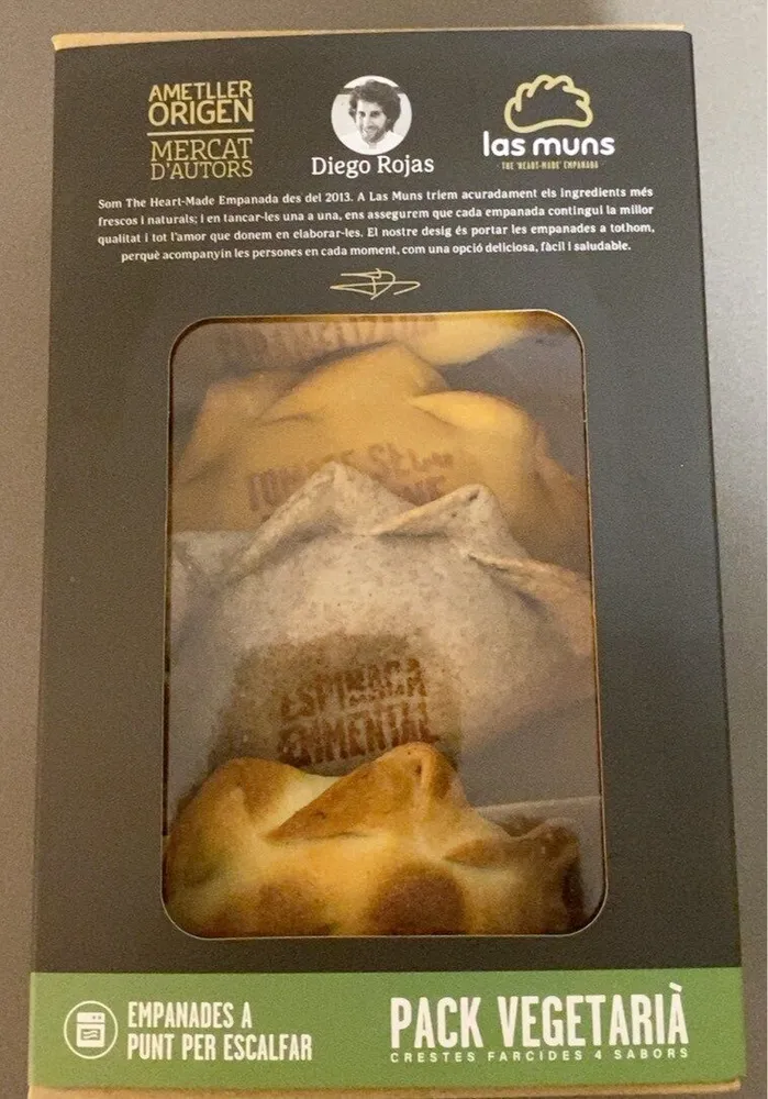 Empanades vegetarianes Las muns