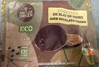 Coquetes de blat de moro amb xocolata negra