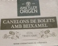 Canelons de bolets amb beixamel