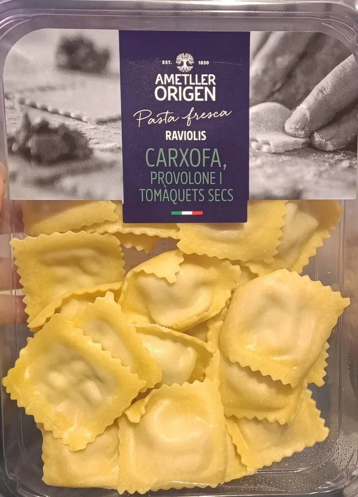 Raviolis Carxofa