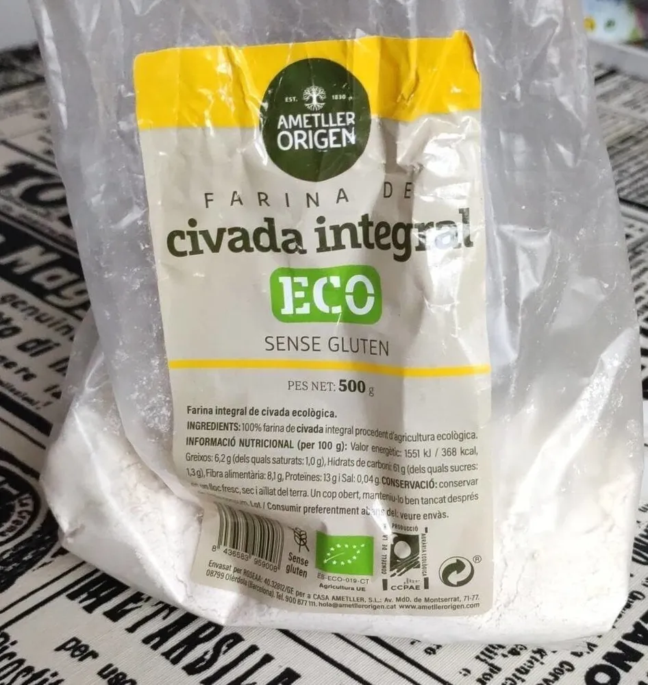 Farina de civada integral