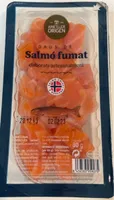 Dados de salmón ahumado