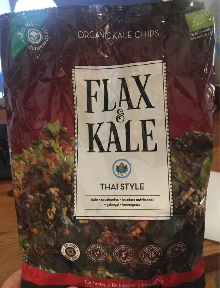 Kale chips thai style