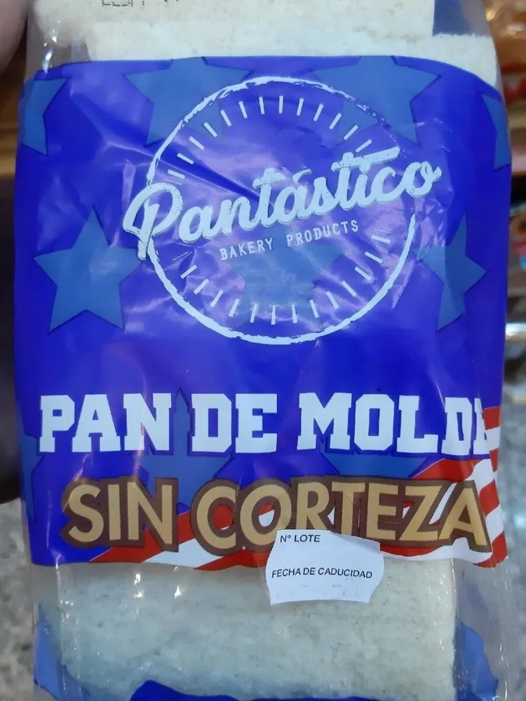 Pan de molde sin corteza
