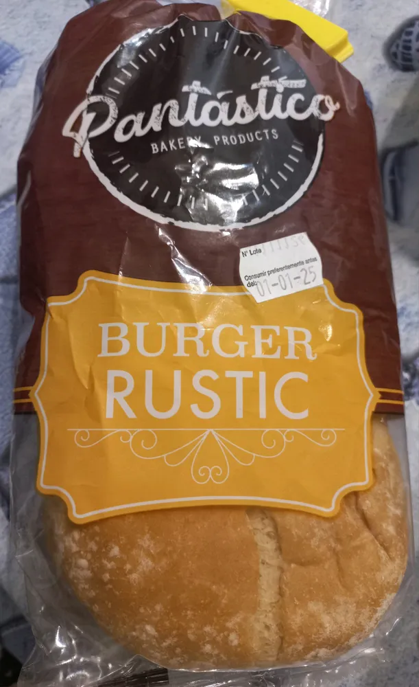 Pan de hamburguesa rústico