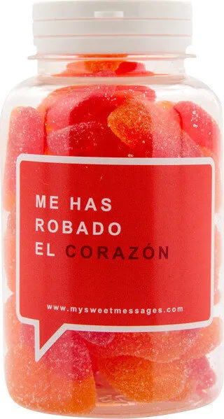 Caramelos de goma forma de corazón 'me has robado el corazón'