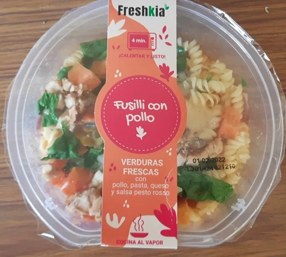 Fusilli con pollo